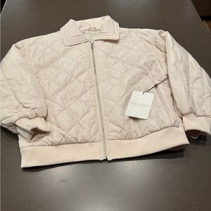 NWT Too Foxy Cream Quilted Polyester Jacket Sz: S